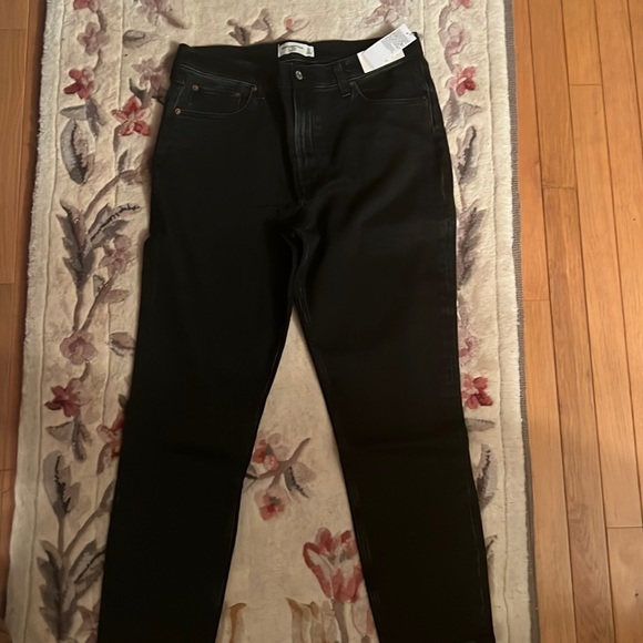 Abercrombie & Fitch Denim - Black The Skinny High Rose Jeans
